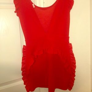 Beautiful red romper size small
